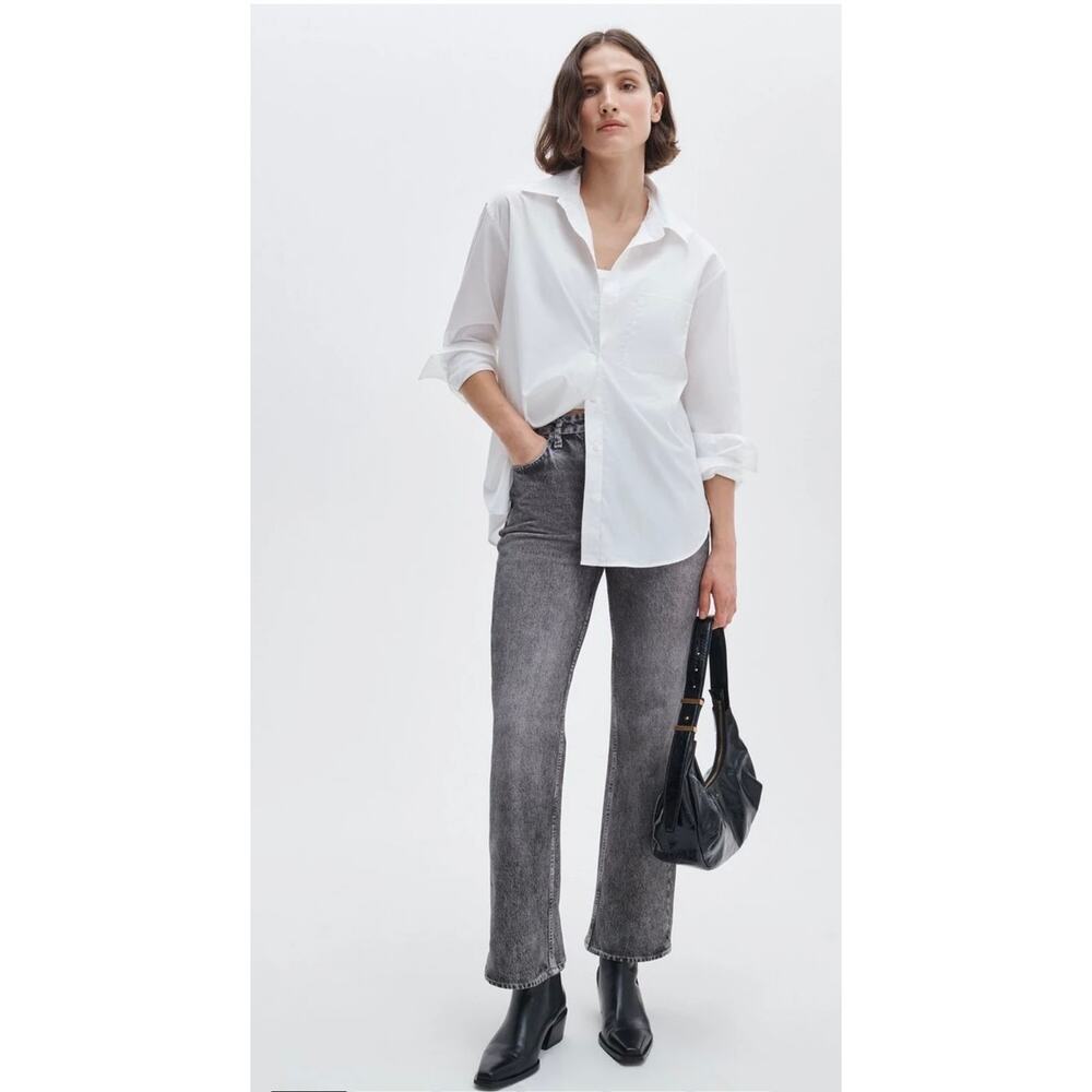Rag & Bone Miramar Shea Ankle Pants Cotton Terry Raven Size 27 NWT